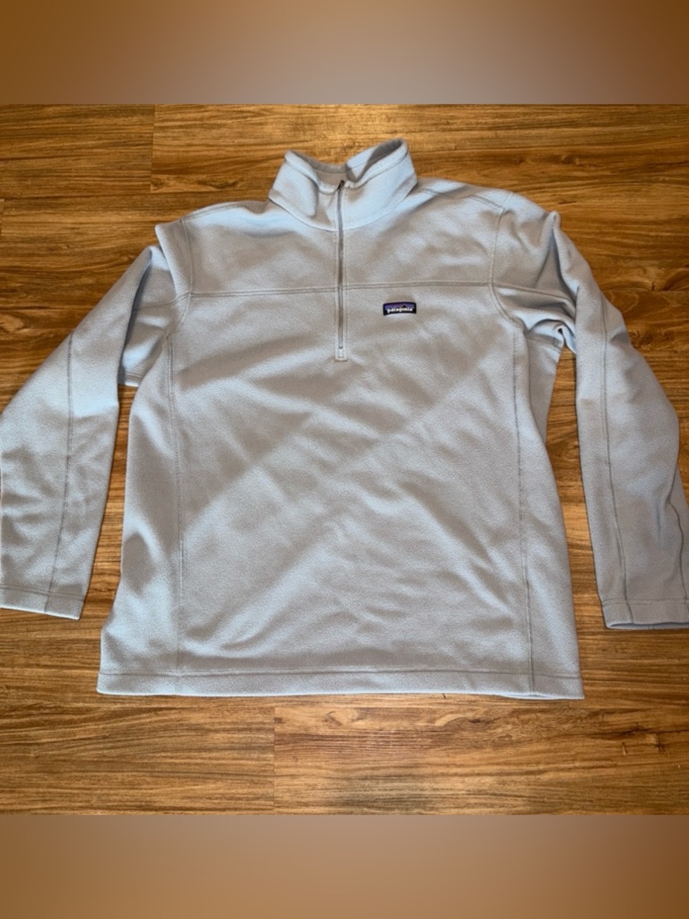 Patagonia Pale Blue 1/4 zip Fleece Pullover